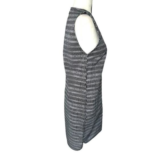 Kate Spade Saturday Dress Womens Small S Black White Print V Neck Shift Stretch - Picture 5 of 9